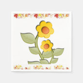 Serviette En Papier Papier Napkins Thanksgiving (Devant)