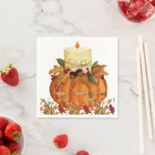 Serviette En Papier Papier Napkins Thanksgiving (En situation)