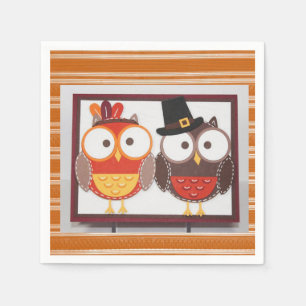 Serviette En Papier Papier Napkins Thanksgiving