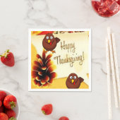 Serviette En Papier Papier Napkins Thanksgiving (En situation)