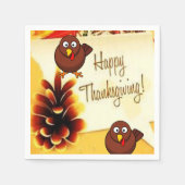 Serviette En Papier Papier Napkins Thanksgiving (Devant)