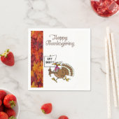Serviette En Papier Papier Napkins Thanksgiving (En situation)