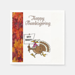 Serviette En Papier Papier Napkins Thanksgiving