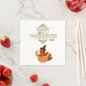 Serviette En Papier Papier Napkins Thanksgiving (En situation)
