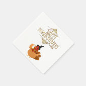 Serviette En Papier Papier Napkins Thanksgiving (Coin)