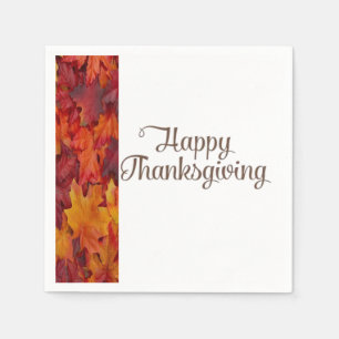 Serviette En Papier Papier Napkins Thanksgiving