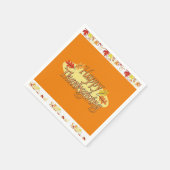 Serviette En Papier Papier Napkins Thanksgiving (Coin)