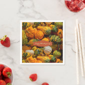 Serviette En Papier Papier Napkins Thanksgiving (En situation)