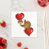 Serviette En Papier Papier Napkins Thanksgiving (En situation)