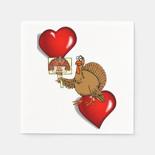 Serviette En Papier Papier Napkins Thanksgiving (Devant)