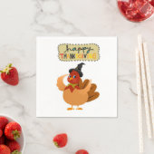Serviette En Papier Papier Napkins Thanksgiving (En situation)