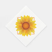 Serviette En Papier Papier Napkins-Tournesol (Coin)