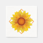 Serviette En Papier Papier Napkins-Tournesol (Devant)