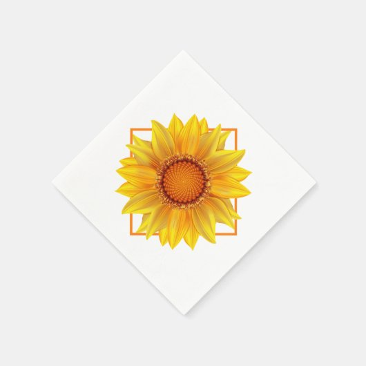 Serviette En Papier Papier Napkins-Tournesol (Coin)