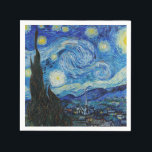 SERVIETTE EN PAPIER PAPIER NAPKINS : VAN GOGH : STARRY NIGHT<br><div class="desc">PAPIER NAPKINS : VINCENT Van Gogh : STARRY NIGHT</div>