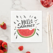 Serviette En Papier Papier Napkins-Watermelon (En situation)