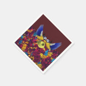 Serviette En Papier Papier Naples Floral (Coin)