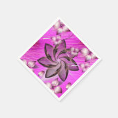 Serviette En Papier Papier Naples Floral (Coin)