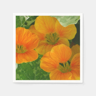 Serviette En Papier Papier Nasturtium brillant