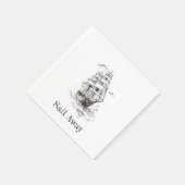 Serviette En Papier Papier "Navigateur nautique" (Coin)