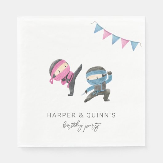 Serviette En Papier Papier Ninja (Devant)