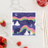 Serviette En Papier Papier Northern Lights (En situation)