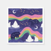 Serviette En Papier Papier Northern Lights (Devant)