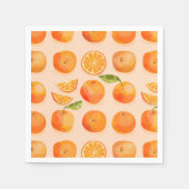 Serviette En Papier Papier orange Citrus Napkin (Devant)