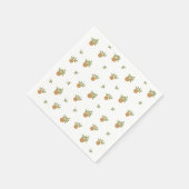 Serviette En Papier Papier orange Little Cutie Napkin (Coin)