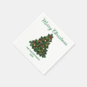 Serviette En Papier Papier ornemental Joyeux de Noël (Coin)