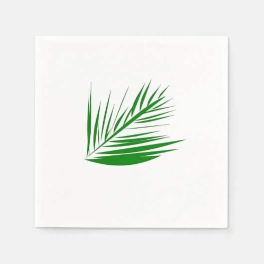 Serviette En Papier Papier Palm Leaf serviettes (Devant)