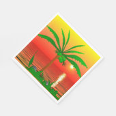 Serviette En Papier Papier Palm Tree Napkin (Coin)