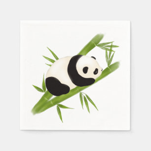Serviette En Papier Papier Panda Bear Napkin