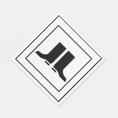 Serviette En Papier Papier panneau Gumboot (Coin)