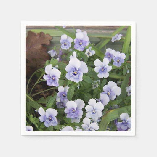 Serviette En Papier Papier Pansy Violet (Devant)