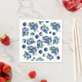 Serviette En Papier papier papier à papier à bleuet (En situation)