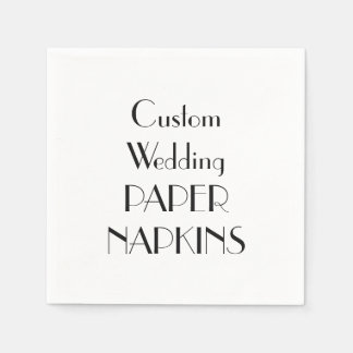 Serviette En Papier Papier Papier de mariage personnalisé
