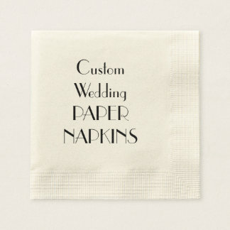 Serviette En Papier Papier Papier de mariage personnalisé