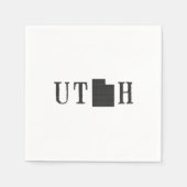 Serviette En Papier Papier papier Utah Word (Devant)