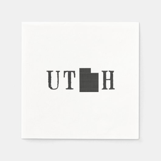 Serviette En Papier Papier papier Utah Word (Devant)