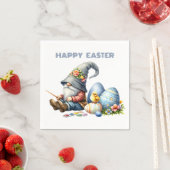 Serviette En Papier Papier Pâques Napkin (En situation)