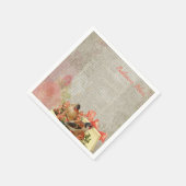 Serviette En Papier Papier, Paris France Journal (Coin)