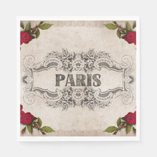 Serviette En Papier Papier Paris Napkin