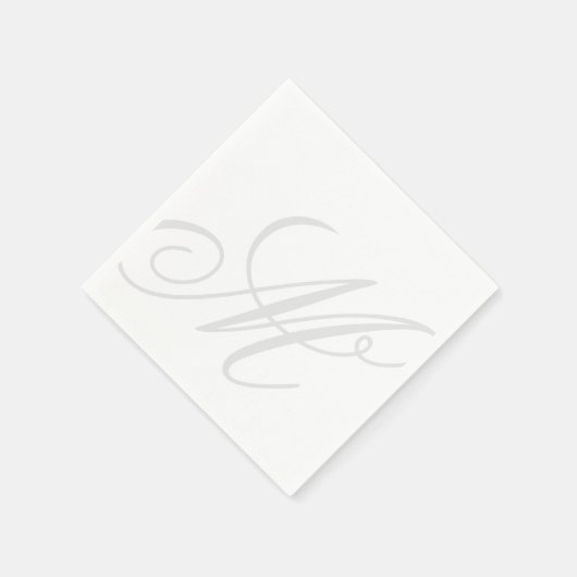 Serviette En Papier Papier-partie monogramme personnalisé (Coin)
