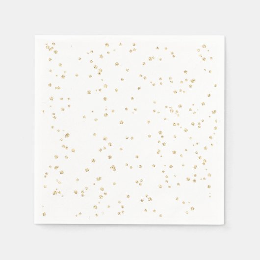 Serviette En Papier Papier Parties scintillant or pour enfant (Devant)