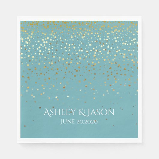 SERVIETTE EN PAPIER PAPIER PARTY DISPOSABLE NAPKINS PETITE ÉTOILES D'O (Devant)