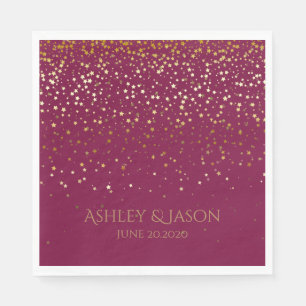 SERVIETTE EN PAPIER PAPIER PARTY DISPOSABLE NAPKINS PETITE ÉTOILES D'O