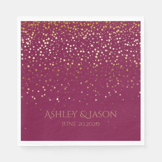 SERVIETTE EN PAPIER PAPIER PARTY DISPOSABLE NAPKINS PETITE ÉTOILES D'O (Devant)