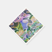 Serviette En Papier Papier Pastel Abstrait Grilles serviettes (Coin)
