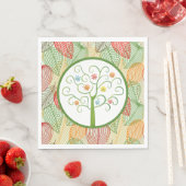 Serviette En Papier Papier pastel d'automne (En situation)